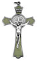 Latin-Style Saint Benedict Cross with Colored Enamel