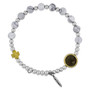 Miraculous Medal Bracelet with Genuine Semi-Precious Gems