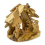 Hand-Carved Olive Wood Nativity Scene