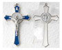 Large Saint Benedict Pectoral Cross with Colored Enamel