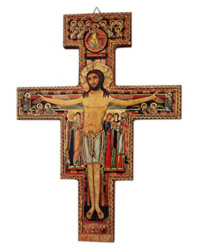 Deluxe Italian Wall Cross with Special Corpus Trinity Church Supply