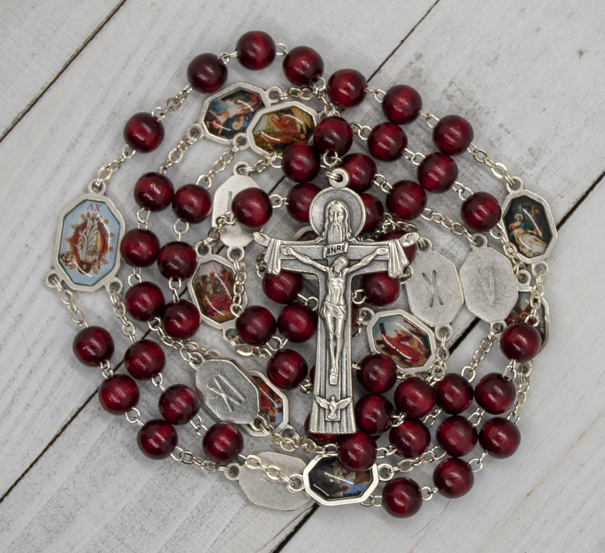 42" Long Stations of the Cross Rosary - Trinity Church Supply