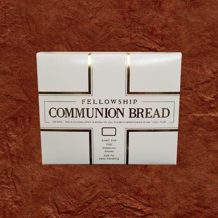 Communion bread packaged in a box of 1000 pieces of breadlike loaves ...