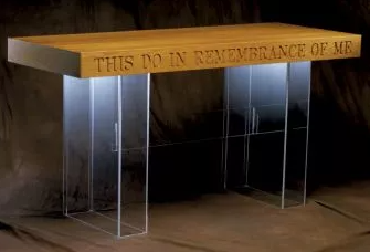 Timeless Communion Table Reverent Communion Altar Acrylic Top Communion ...