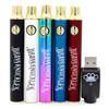 Ego Designer Battery 900 mah with USB Charger Multiple Colors With Charger