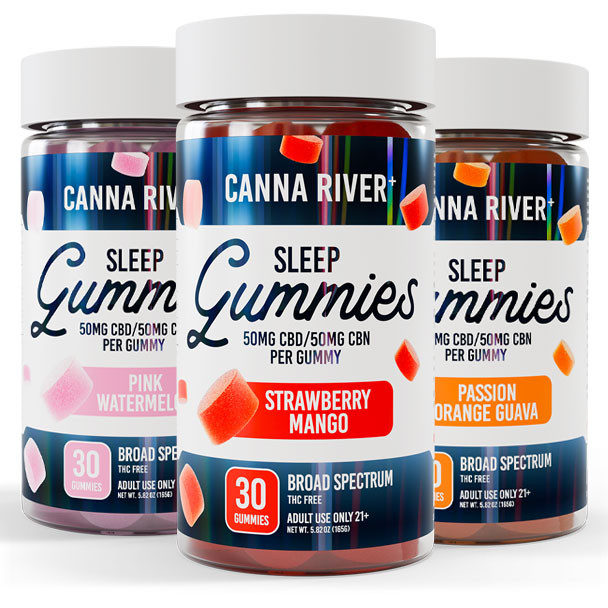 Canna River - CBD Sleep Gummies - THC Free - 30CT | $27.99