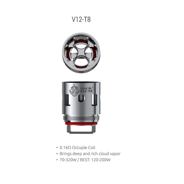 SMOK TFV12-T8 Replacement Coil ( 3 Pack )