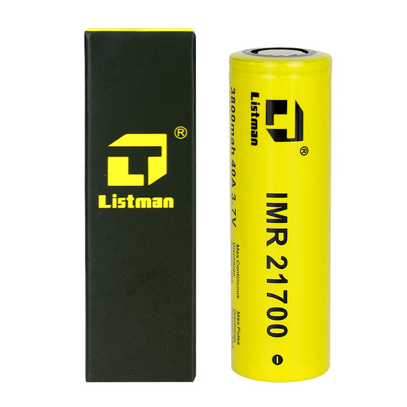 Listman 21700 3800mah 40A Battery with Single Battery