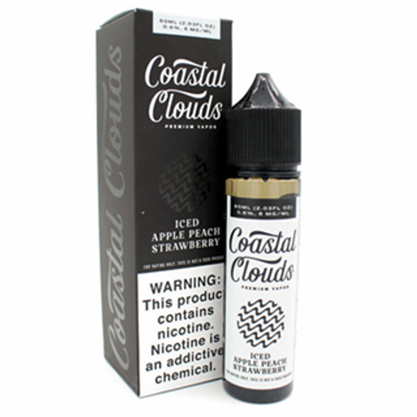 ICED Apple Peach Strawberry - Coastal Clouds Co. - 60mL - 6mg Thumbnail Sized