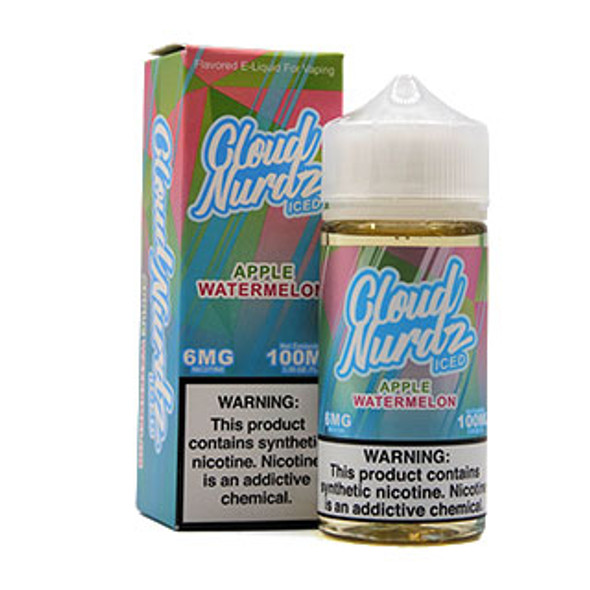 ICED Apple Watermelon - 6mg - Cloud Nurdz - 100mL Thumbnail Sized