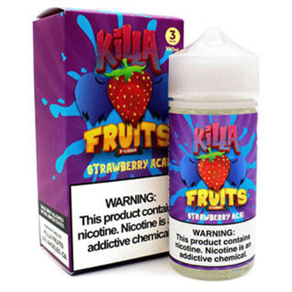 Strawberry Acai - 3mg - Killa Fruits - 100mL Thumbnail Sized
