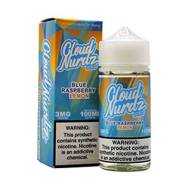 Cloud Nurdz ICED Blue Raspberry Lemon - 3mg - Cloud Nurdz - 100mL - Thumbnail