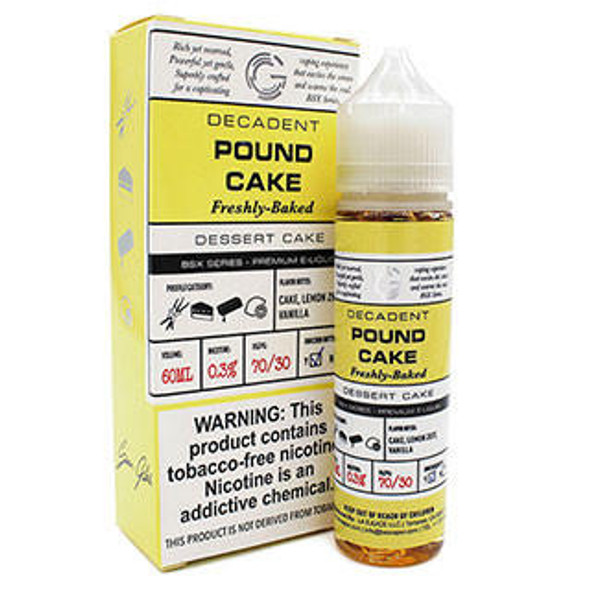 GLAS Pound Cake - Glas - BSX Series - 60mL -  3mg  