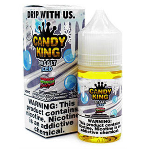 Candy King ICED Strawberry Watermelon Bubblegum - Candy King Salt - 30mL - 35mg 