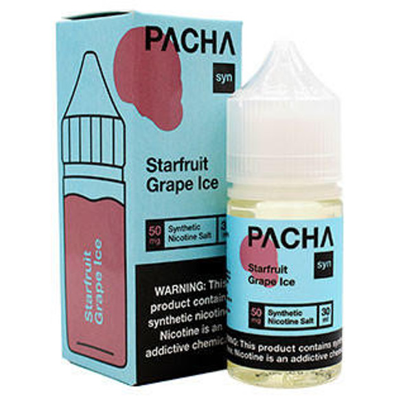 Pacha Mama Salt Starfruit Grape Ice ( 30ml ) Pacha Syn Salt ( 25mg ) 