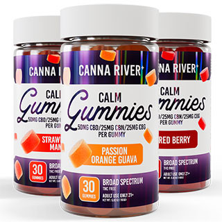 Canna River - CBD CALM Gummies - THC Free - 30CT