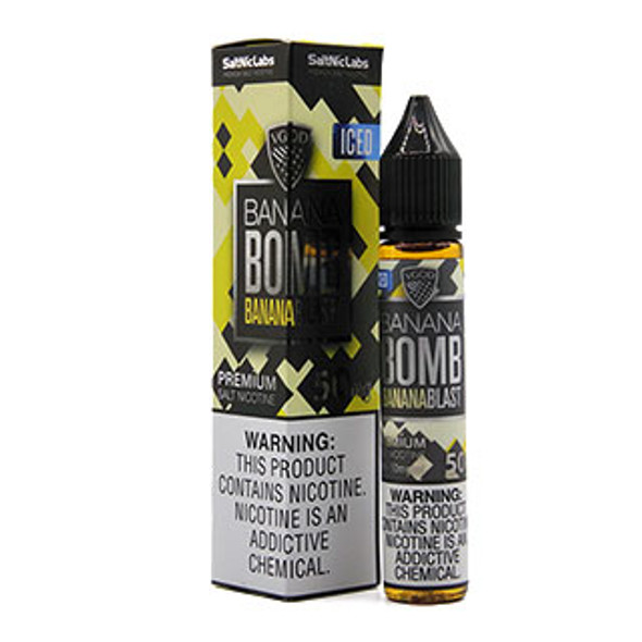 ICED Banana Bomb - 50mg - VGOD Salts - 30mL - Thumbnail
