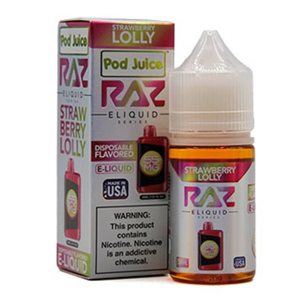 Strawberry Lolly - 55mg - Pod Juice Salt - 30mL - Thumbnail