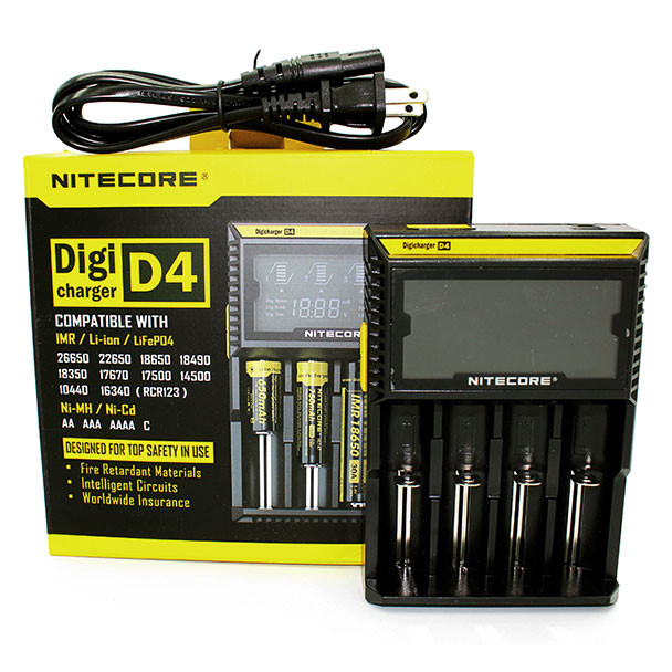 Nitecore D4 Charger Package and Contents