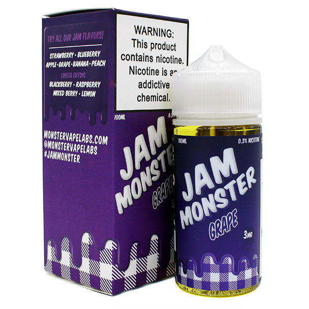 Grape - Jam Monster Liquids - 100mL -6mg 