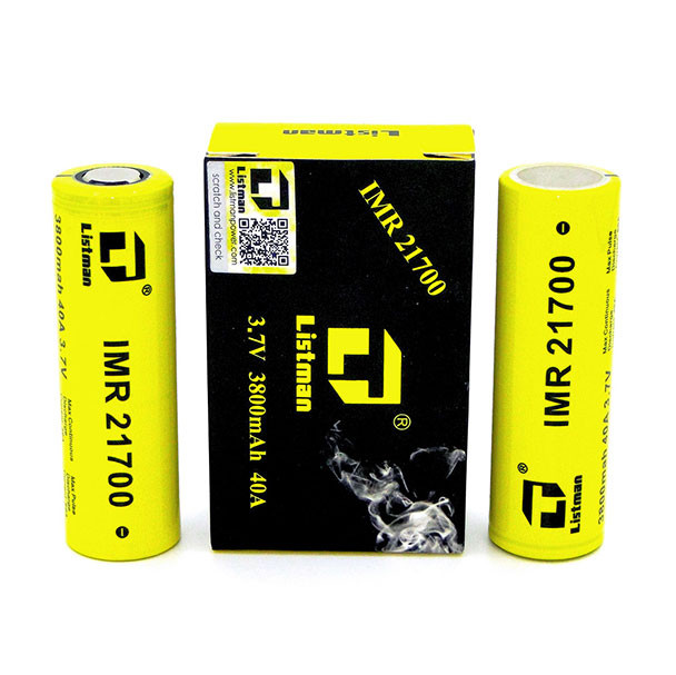 Listman 21700 3800mah 40A Battery Singles