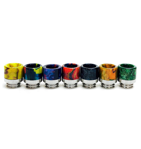 810 Resin Drip Tip ( Metal Base ) Singles