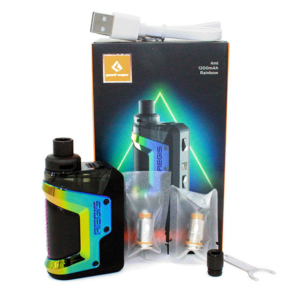 Aegis Hero Kit by Geek Vape Package and Contents