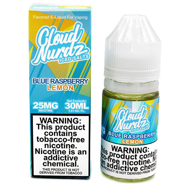 ICED Blue Raspberry Lemon - 50mg - Cloud Nurdz Salts - 30mL