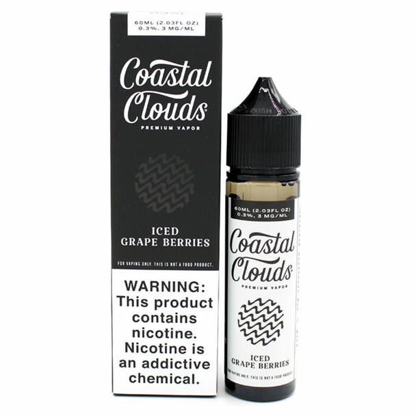 Coastal Clouds ICED Grape Berries - Coastal Clouds Co. - 60mL - 3mg 