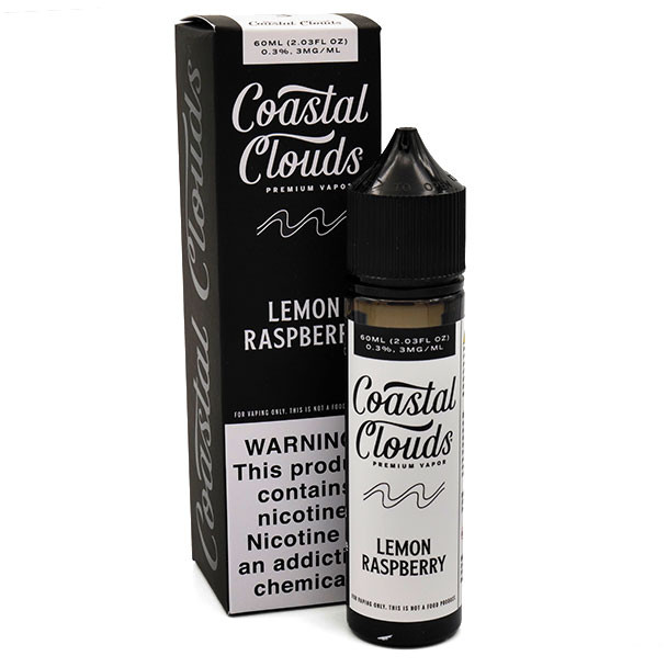 Coastal Clouds Lemon Raspberry - Coastal Clouds Co. - 60mL - 3mg - Box and Bottle