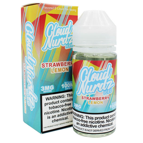 Cloud Nurdz ICED Strawberry Lemon - 3mg - Cloud Nurdz - 100mL 