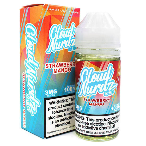 Cloud Nurdz ICED Strawberry Mango - 3mg - Cloud Nurdz - 100mL 