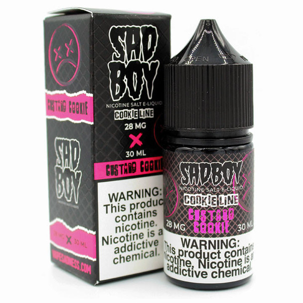 Sad Boy Salts Custard Cookie - 28mg - Sadboy Salts - 30mL 