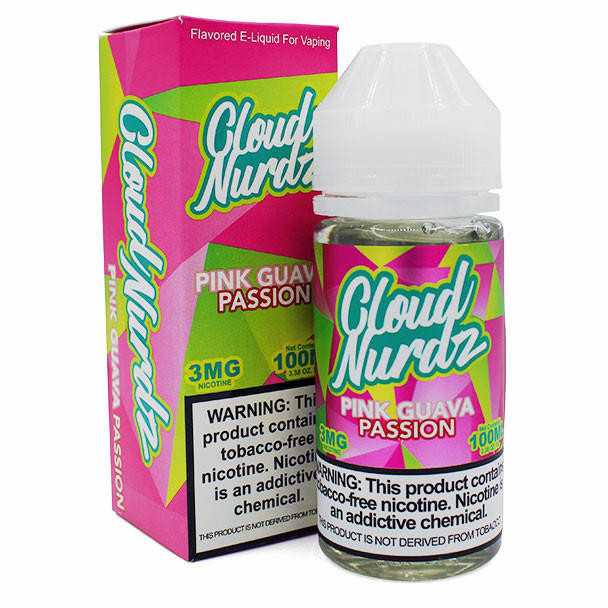 Pink Guava Passion - 3mg - Cloud Nurdz - 100mL