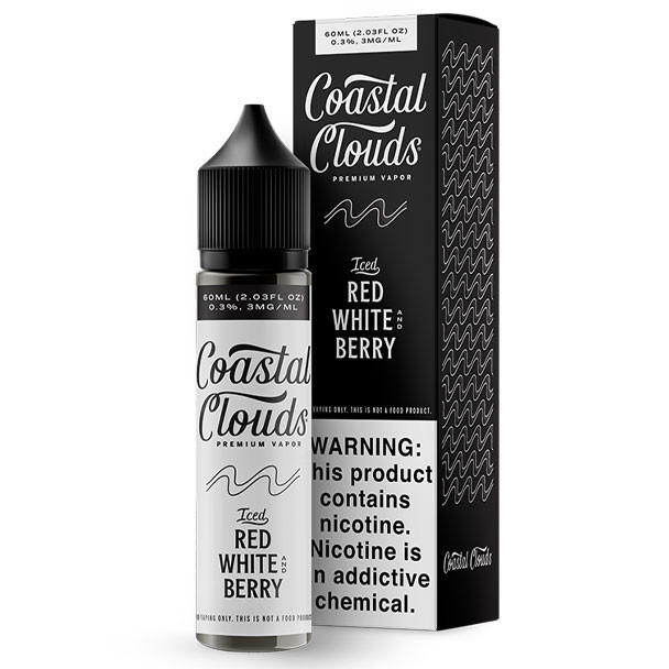 ICED Red White And Berry - Coastal Clouds Co. - 60mL - 3mg