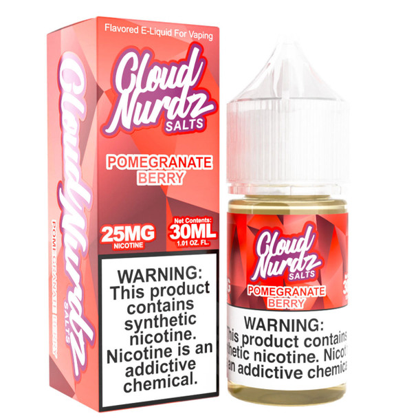 Cloud Nurdz Pomegranate Berry - 25mg - Cloud Nurdz Salt - 30ml 