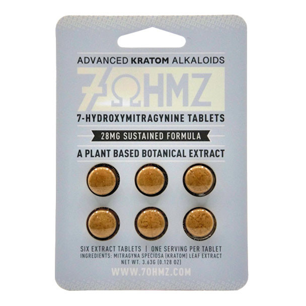 7 Ohmz - 28mg - Sustained Formula - 7-OH - Tablets - 6pk