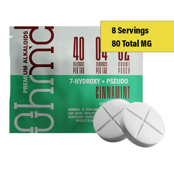 OHM'D - 7-OH Tablets - 40mg - 2 CT Cinnamint