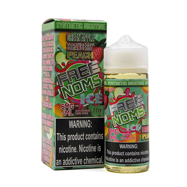 Ice Green Apple Strawberry Peach - 6mg - Free Noms - Nomenon - 120mL