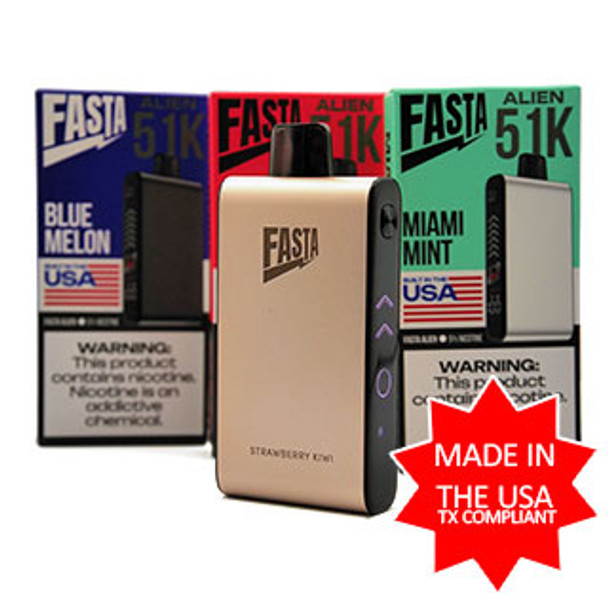 Fasta Alien 51K 51000 Puffs Disposable  **TX COMP** Fasta Alien 51K 51000 Puffs Disposable  **TX COMP**