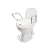 Etac Cloo Adjustable Toilet Seat Riser with Armrests Etac Cloo Adjustable Toilet Seat Riser with Armrests