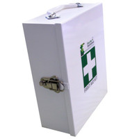 Empty Small Metal First Aid Cabinet  Image One  Empty Small Metal First Aid Cabinet  Image One
