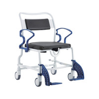 Rebotec Dallas Wide Bariatric Shower Commode Chair Image Rebotec Dallas Wide Bariatric Shower Commode Chair Image