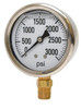 Valley Industries 2.5" SS O.E.M. Liquid Filled Gauge, 3000PSI | 2141GXB3000