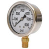 Valley Industries 2.5" SS O.E.M. Liquid Filled Gauge, 600PSI | 2141GXB600