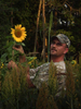 Man Holding Sunflower 