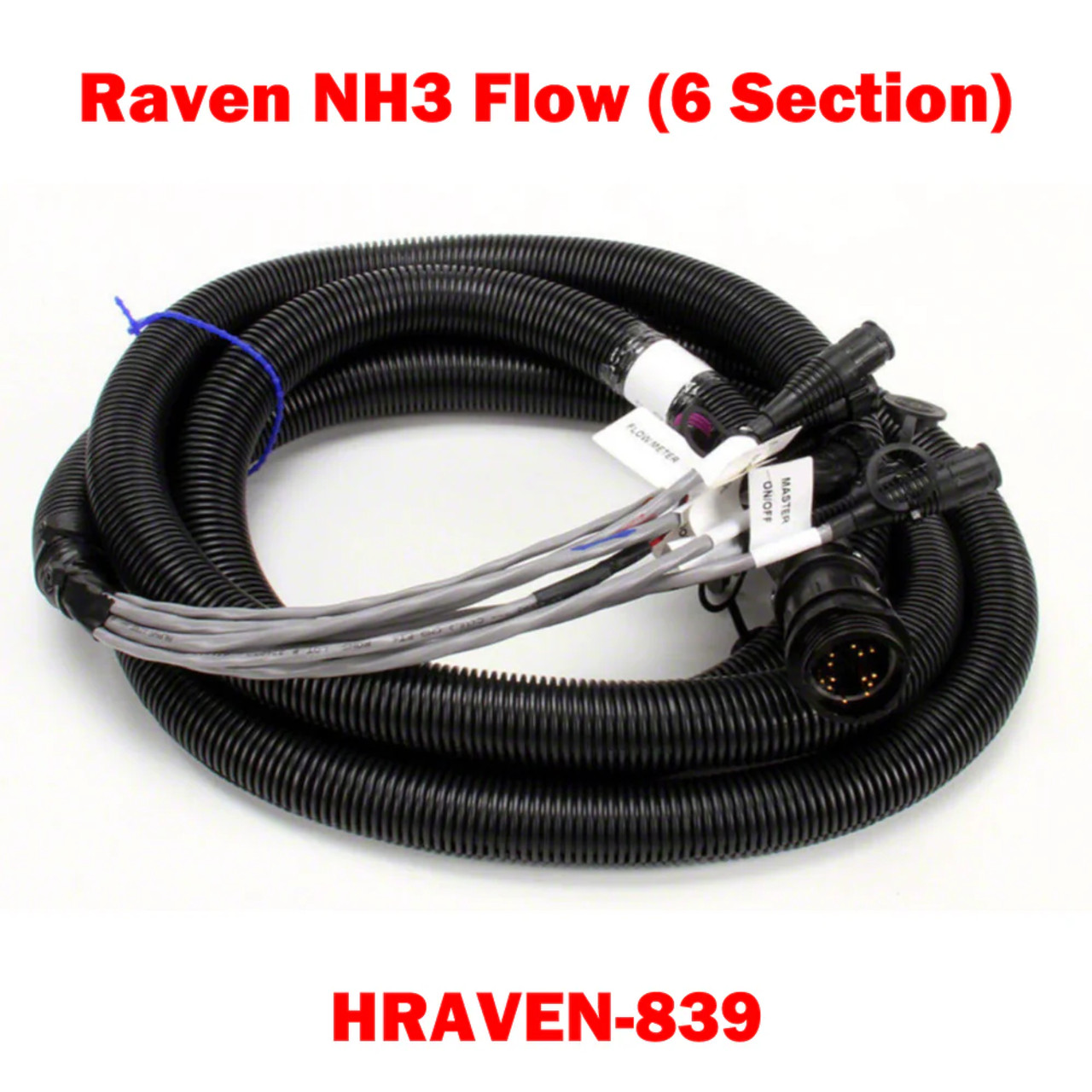 Sensor-1 Raven NH3 12' Flow Cable (6 Section) | HRAVEN-839