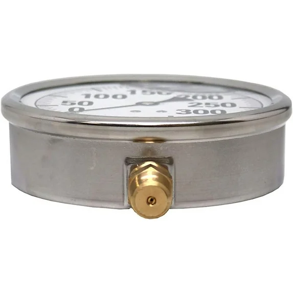 Valley Industries 2.5" SS O.E.M. Liquid Filled Gauge, 3000PSI