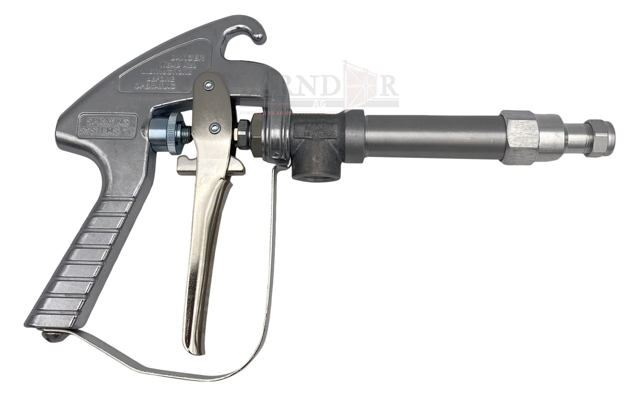 TeeJet 13″ 4.8 GPM Brass Aluminum Spray Gun, 200 PSI | AA43LA-AL8
