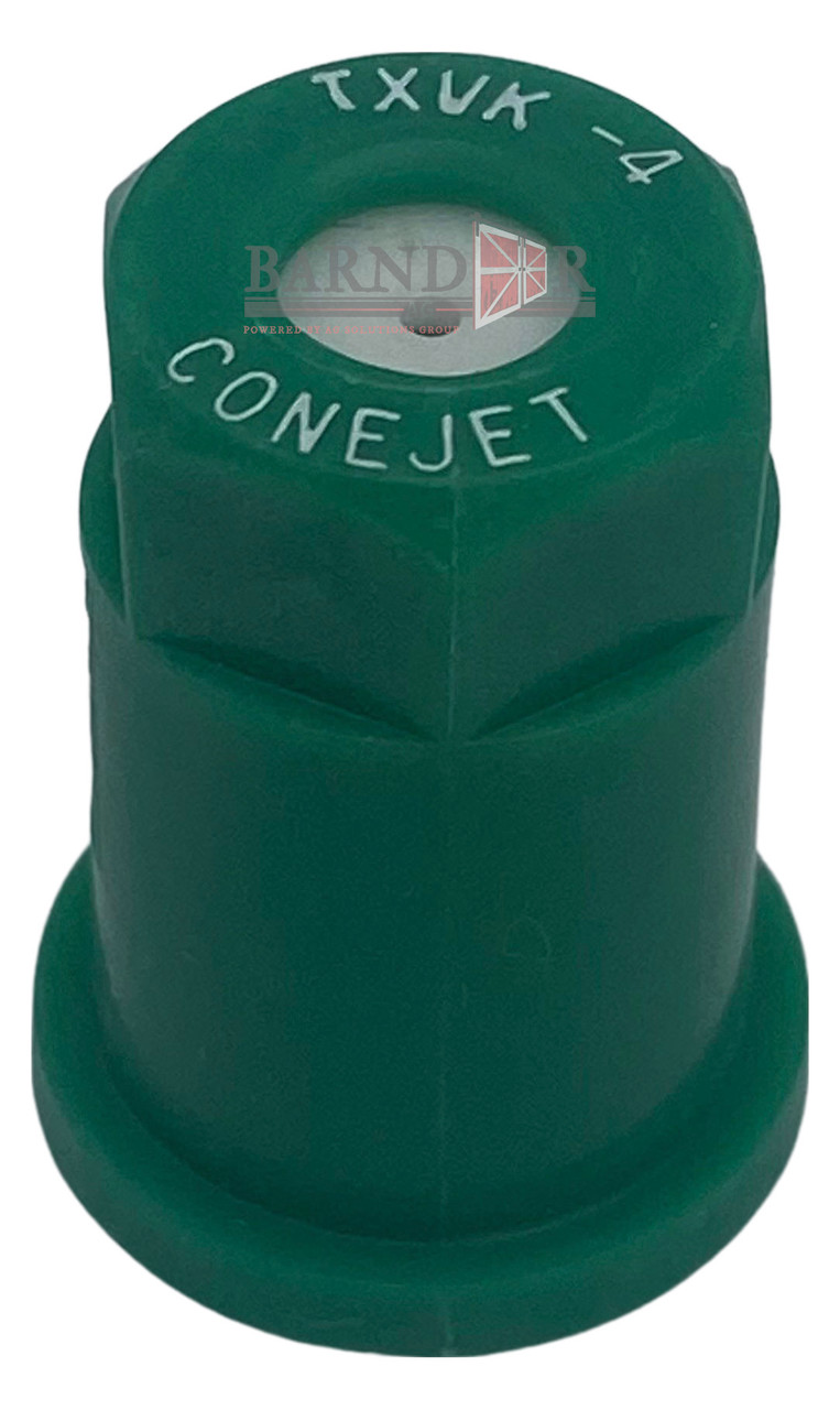TeeJet ConeJet VisiFlo Hollow Cone Spray Tip Nozzle, Green | TX-VK4